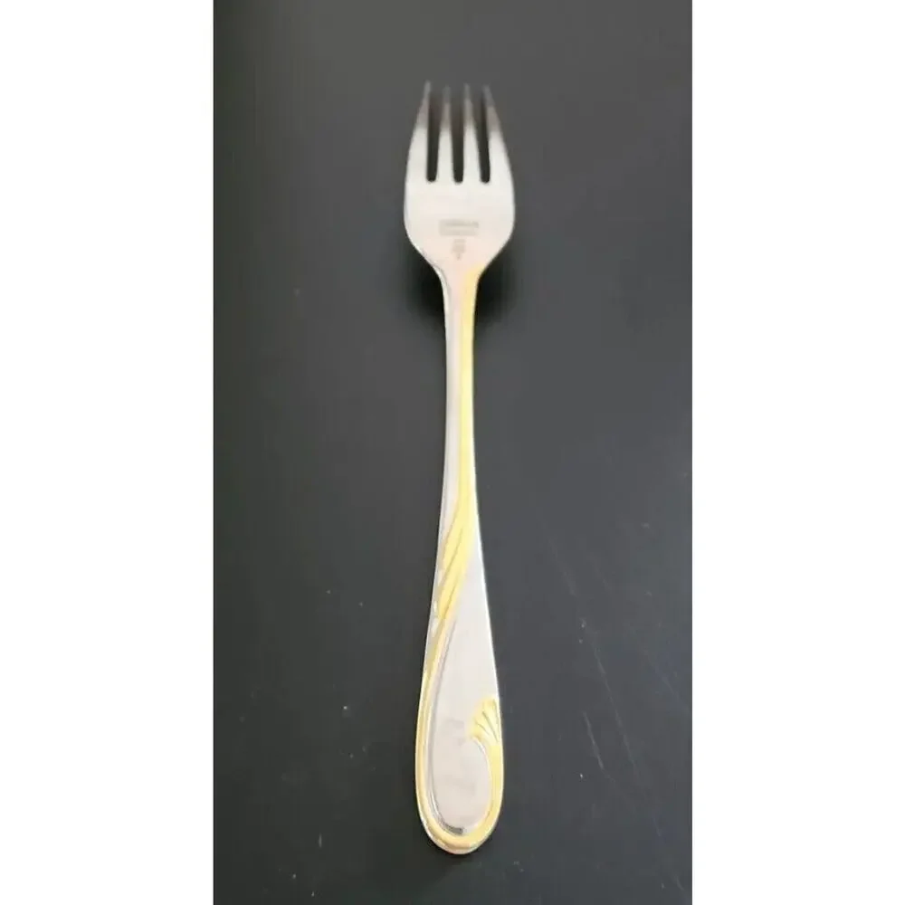 Gorham‎ Stainless Golden Swirl Dinner fork 7 7/8